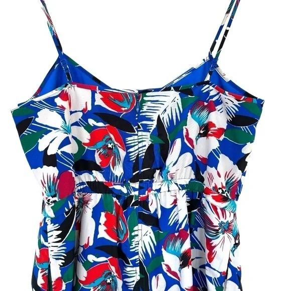 J. Crew mini  dress with spaghetti straps, fitted top, fully lined, tropical - Picture 7 of 15